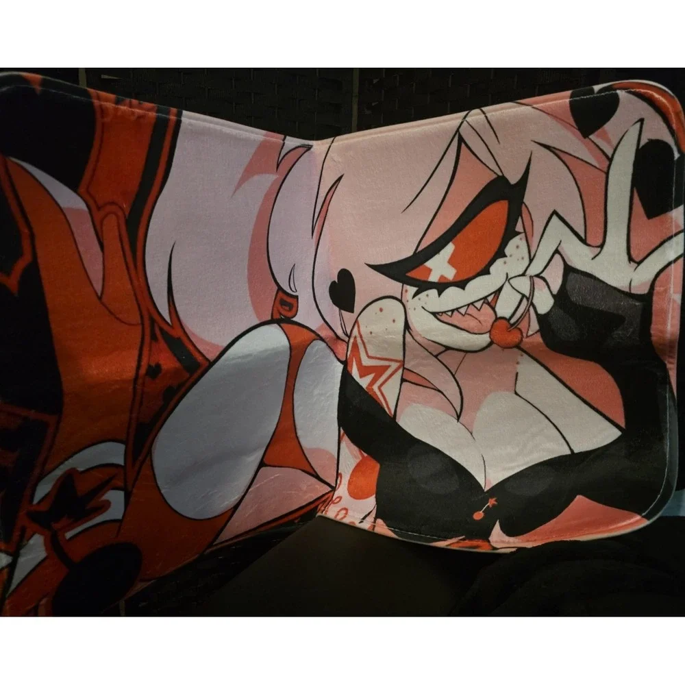 Cherri Bomb FLOOR Mat Desk Rug‎ Matches Hazbin Hotel Valentine's 2023 Playmat